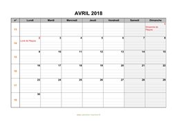 calendrier avril 2018 modele 05
