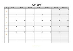 calendrier juin 2018 modele 05