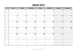 calendrier mars 2018 modele 05