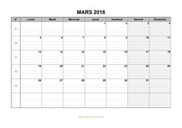 calendrier mars 2018 modele 05