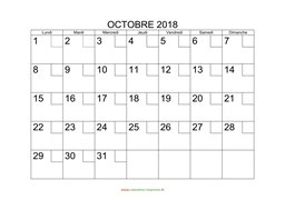 calendrier octobre 2018 modele 02