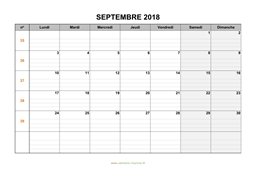 calendrier septembre 2018 modele 05