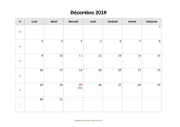 calendrier décembre 2019 modele 03