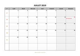 calendrier juillet 2019 modele 05