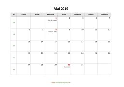 calendrier mai 2019 modele 03