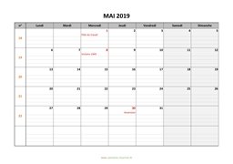 calendrier mai 2019 modele 05