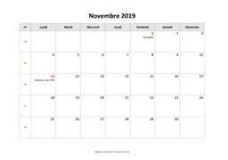 calendrier novembre 2019 modele 03
