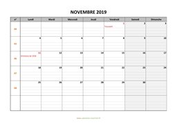 calendrier novembre 2019 modele 05