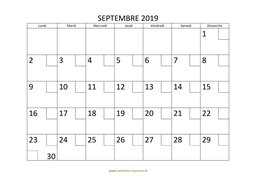 calendrier septembre 2019 modele 02