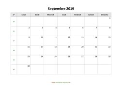 calendrier septembre 2019 modele 03