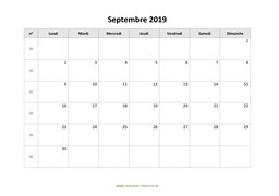 calendrier septembre 2019 modele 03