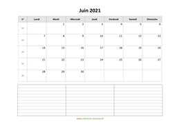 calendrier juin 2021 modele 07
