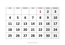 calendrier mensuel 2021 modele 01