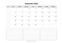 calendrier septembre 2021 modele 07
