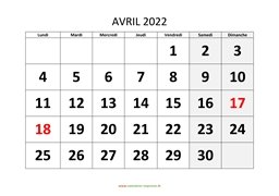calendrier avril 2022 modele 01