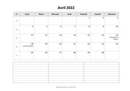 calendrier avril 2022 modele 07