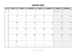 calendrier janvier 2022 modele 05