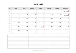 calendrier mai 2022 modele 07