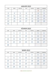 calendrier mensuel 2022 modele 04