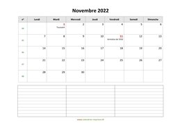 calendrier novembre 2022 modele 07
