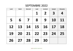 calendrier septembre 2022 modele 01