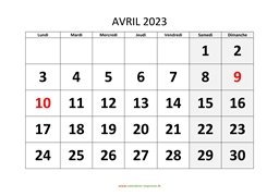 calendrier avril 2023 modele 01