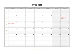 calendrier avril 2023 modele 05