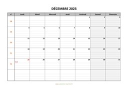 calendrier décembre 2023 modele 05
