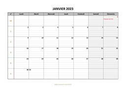 calendrier janvier 2023 modele 05