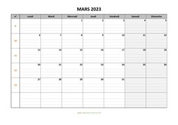 calendrier mars 2023 modele 05
