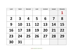 calendrier mensuel 2023 modele 01