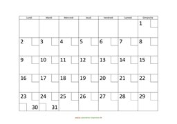 calendrier mensuel 2023 modele 02