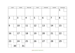 calendrier mensuel 2023 modele 02