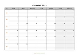 calendrier octobre 2023 modele 05