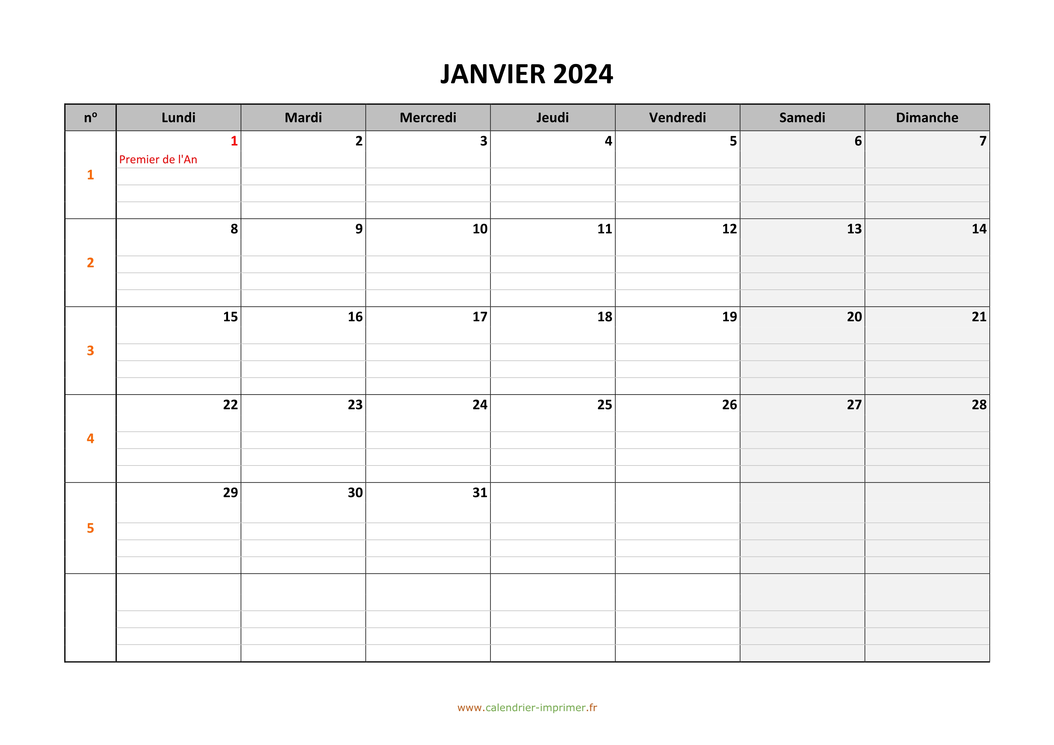 Calendrier Janvier 2024 Imprimer Calendrier Janvier 2024 Imprimer