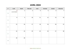 calendrier avril 2024 modele 03
