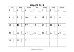 calendrier janvier 2024 modele 02