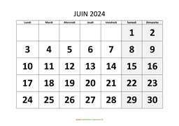 calendrier juin 2024 modele 01