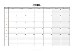 calendrier juin 2024 modele 05