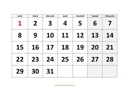 calendrier mensuel 2024 modele 01