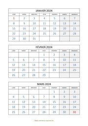 calendrier mensuel 2024 modele 04