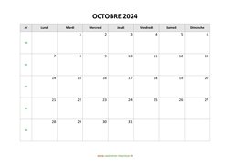 calendrier octobre 2024 modele 03