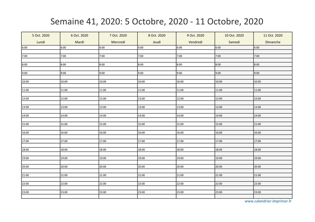 Semaine 41 2020 Semaine 41 2020