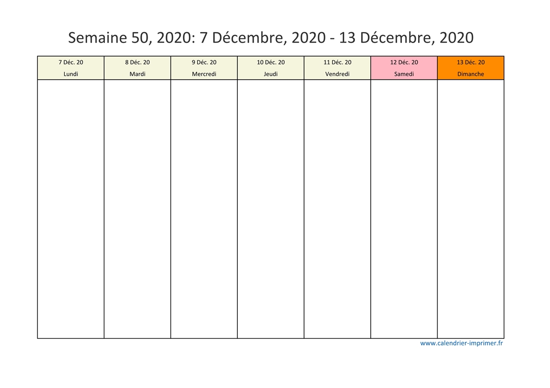 Semaine 50 2020
