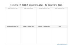 Semaine 49 2021