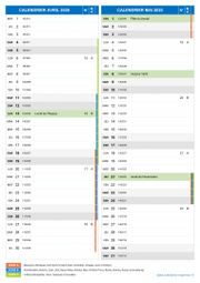 Calendrier scolaire pour Avril et Mai 2020 portrait 2
