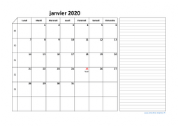 Calendrier décembre 2020 modele 06