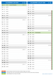 Calendrier scolaire pour Juin et Juillet 2020 portrait 2