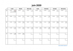 Calendrier juin 2020 modele 02