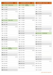 Calendrier pour les mois de Mai à Juillet 2020 portrait 2